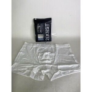 2xist Luxe Dream Low Rise Trunk Boxer Briefs White Mens Size L